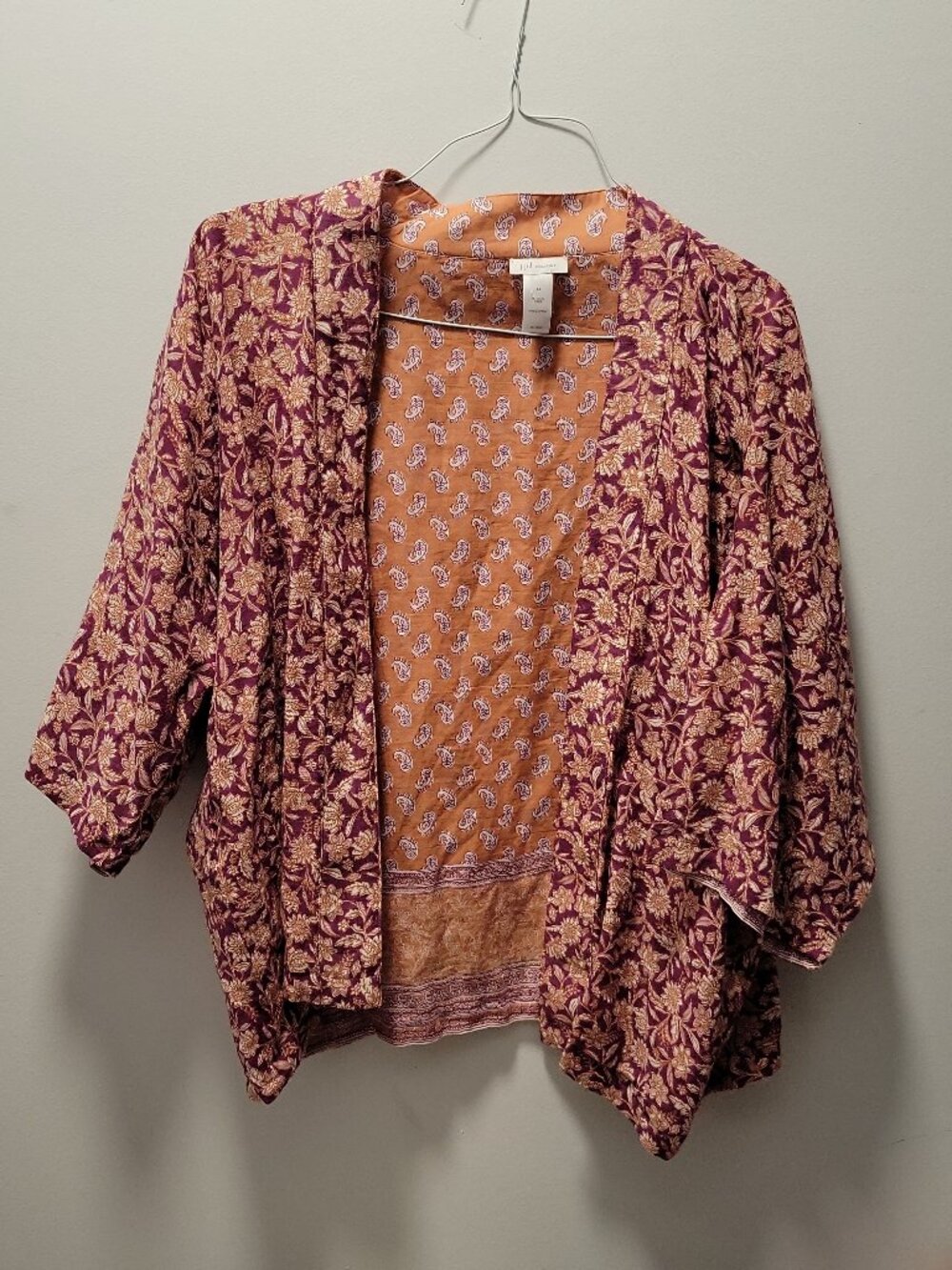 j.jill reversable women's jacket top - size s-l - easy,breazy,beautiful,floral